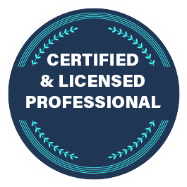 Certified and Licensed Professional Badge